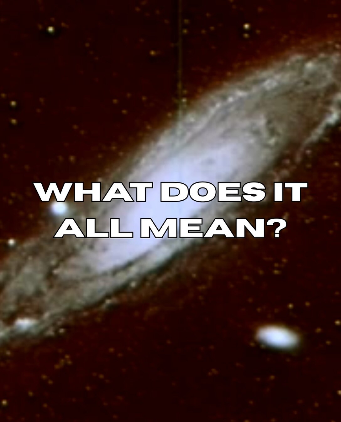 Flyer for What Does it All Mean at Philosophical Research Society on October 2.