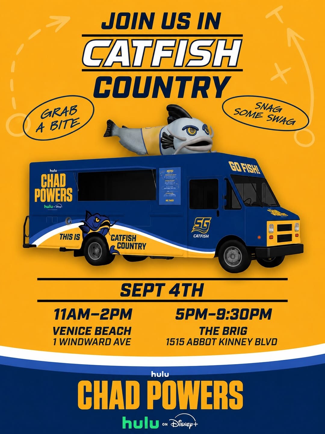 Chad Powers Food Truck flyer
