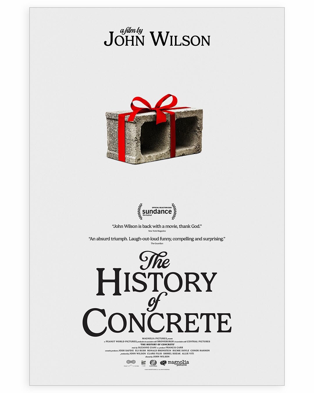 Official poster for John Wilson’s film The History of Concrete