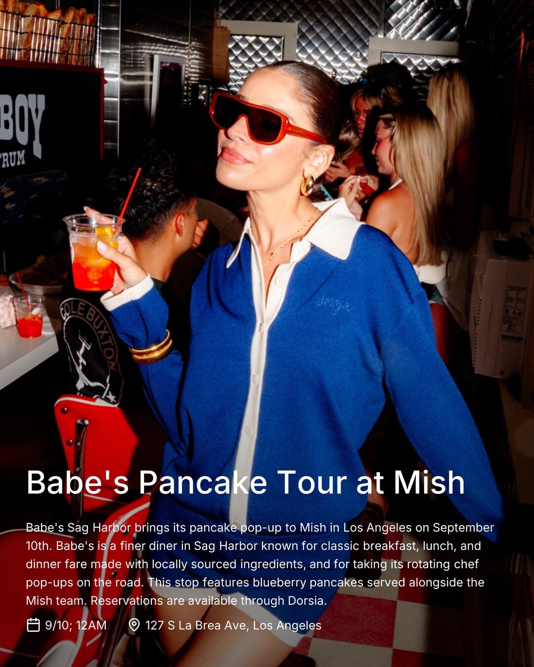 babe's pancake tour at mish flyer