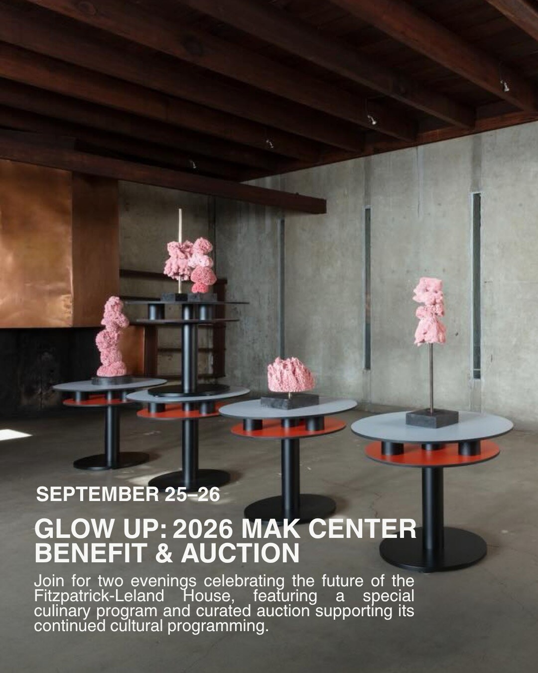 Glow Up MAK Center benefit and lighting auction announcement