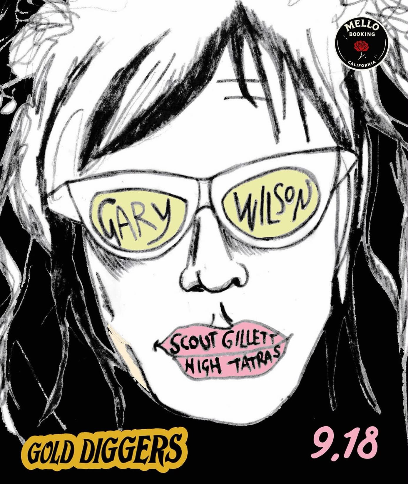 Gary Wilson, Scout Gillett and High Tatras concert flyer