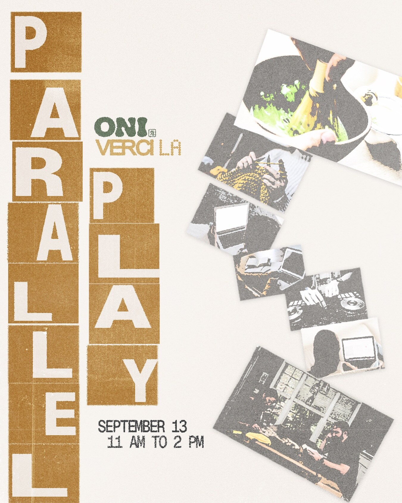 Sunday Parallel Play with Oni Matcha flyer