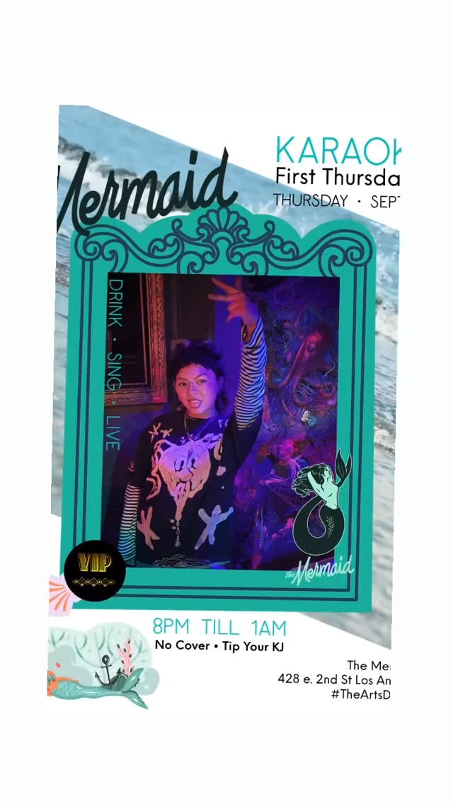 VIP Karaoke video cover for the monthly first-Thursday karaoke night at The Mermaid.