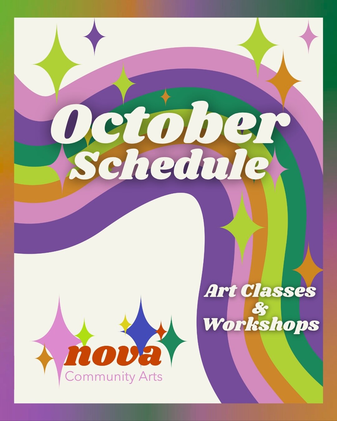 Nova Community Arts October workshops announcement