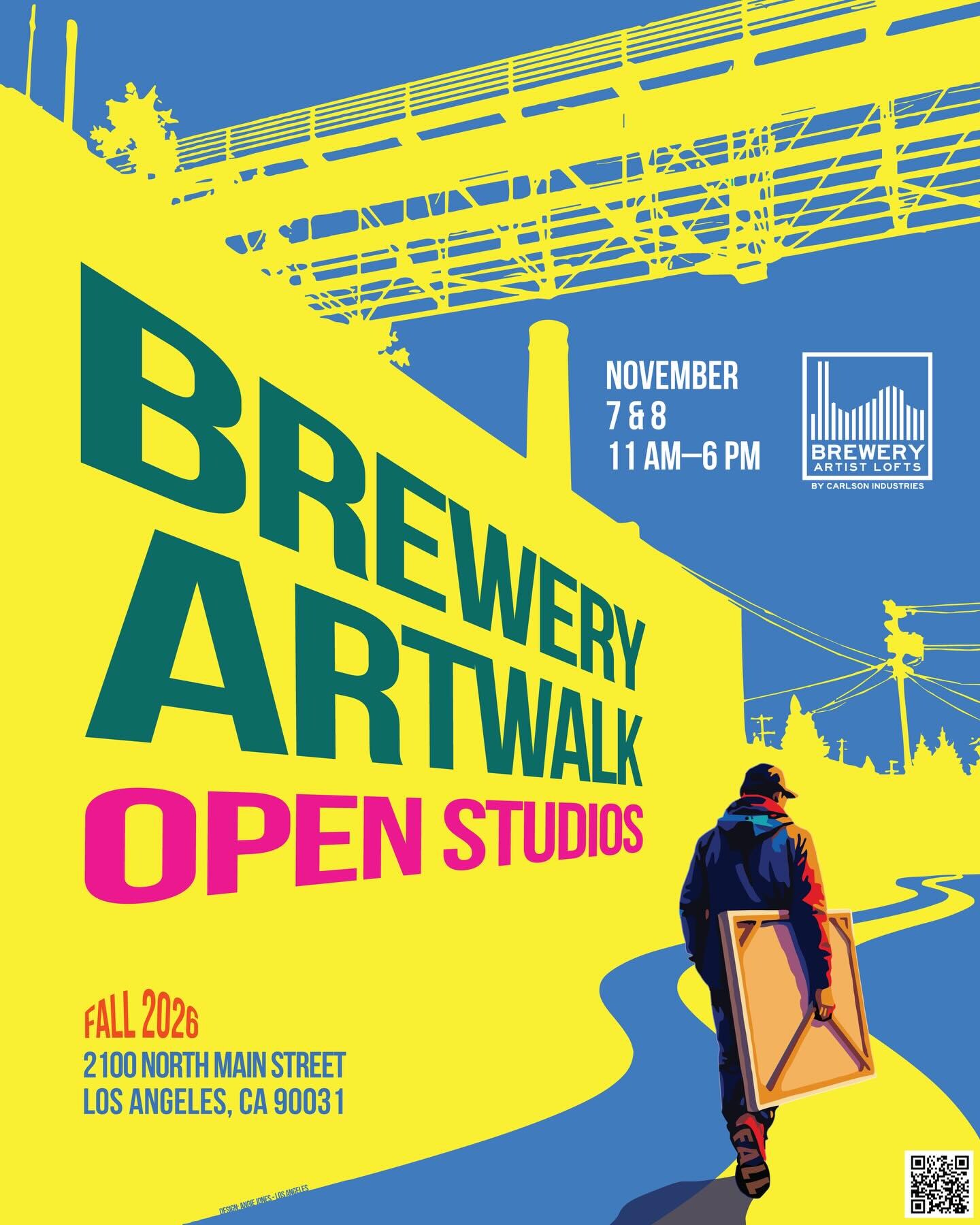 Brewery Artwalk and Open Studios Fall 2026 flyer for November 7 and 8
