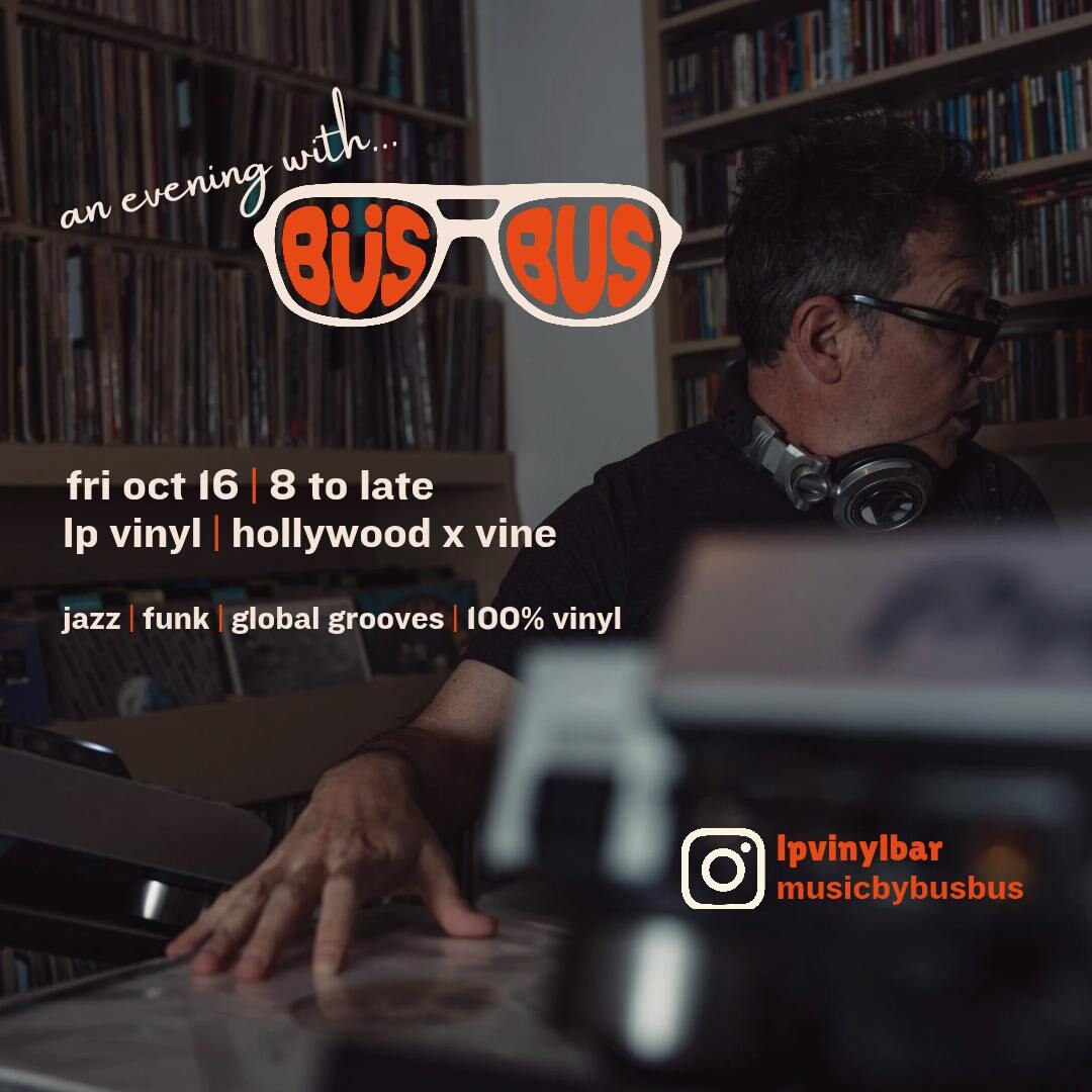 an evening with büsbus official event flyer