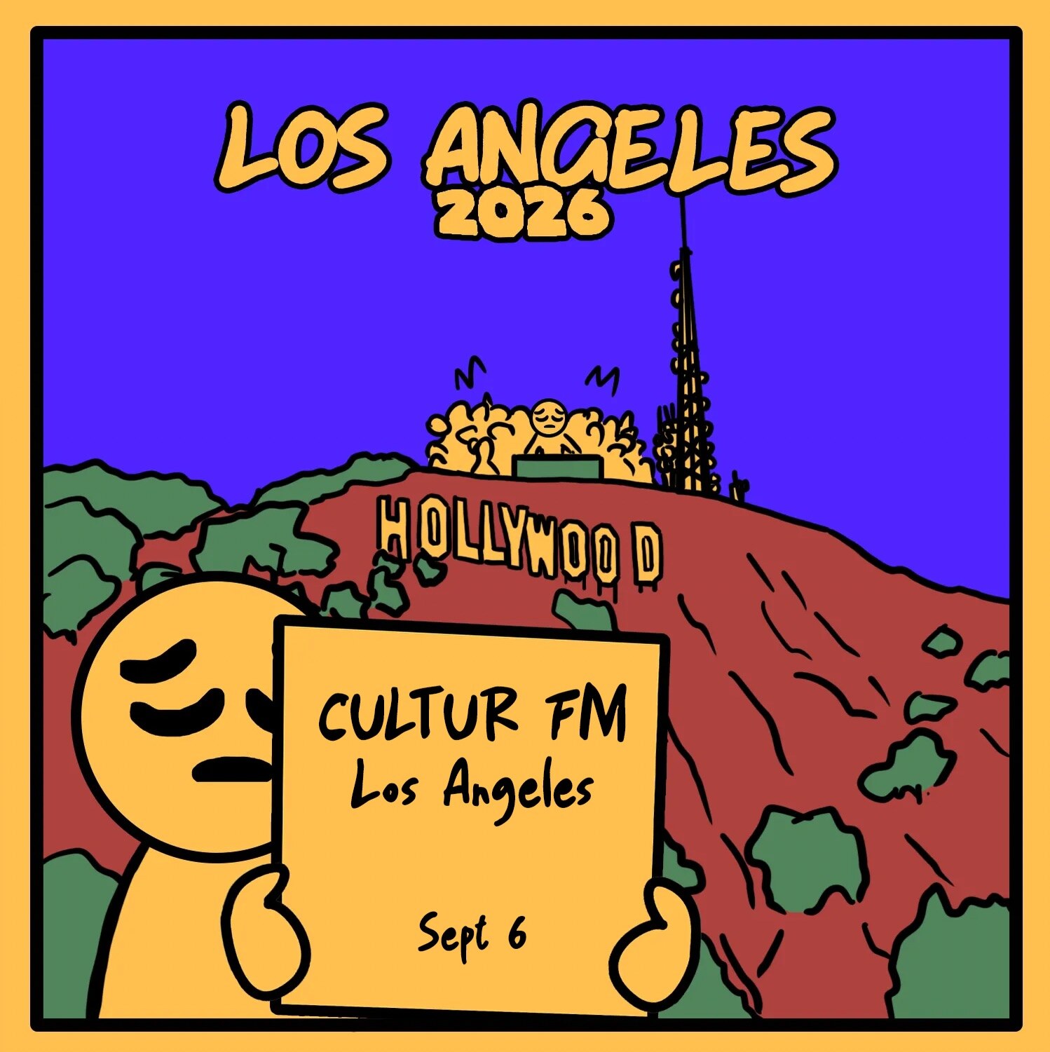 CULTUR FM Los Angeles September 6 flyer