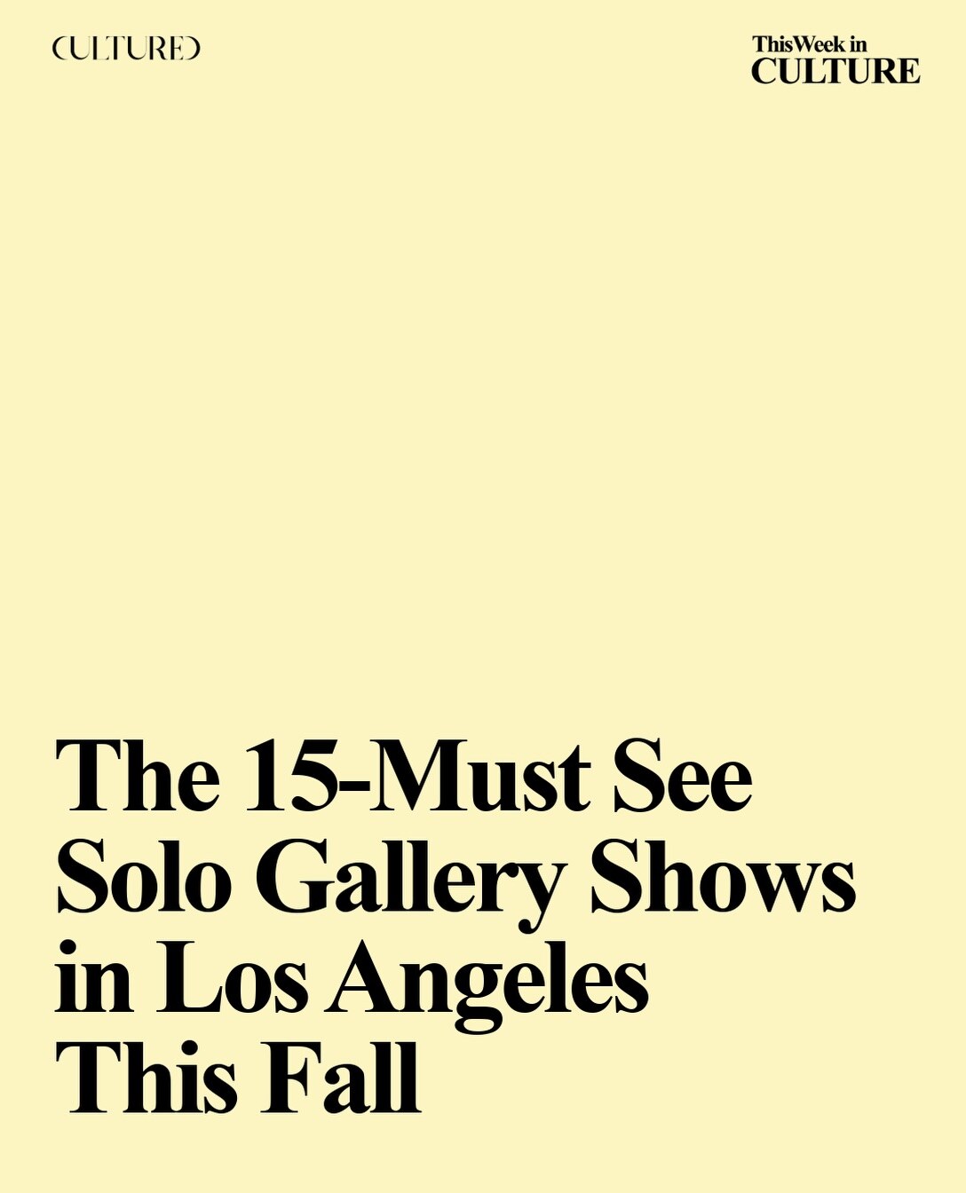 Silke Otto-Knapp exhibition artwork featured in CULTURED’s Los Angeles fall gallery guide.