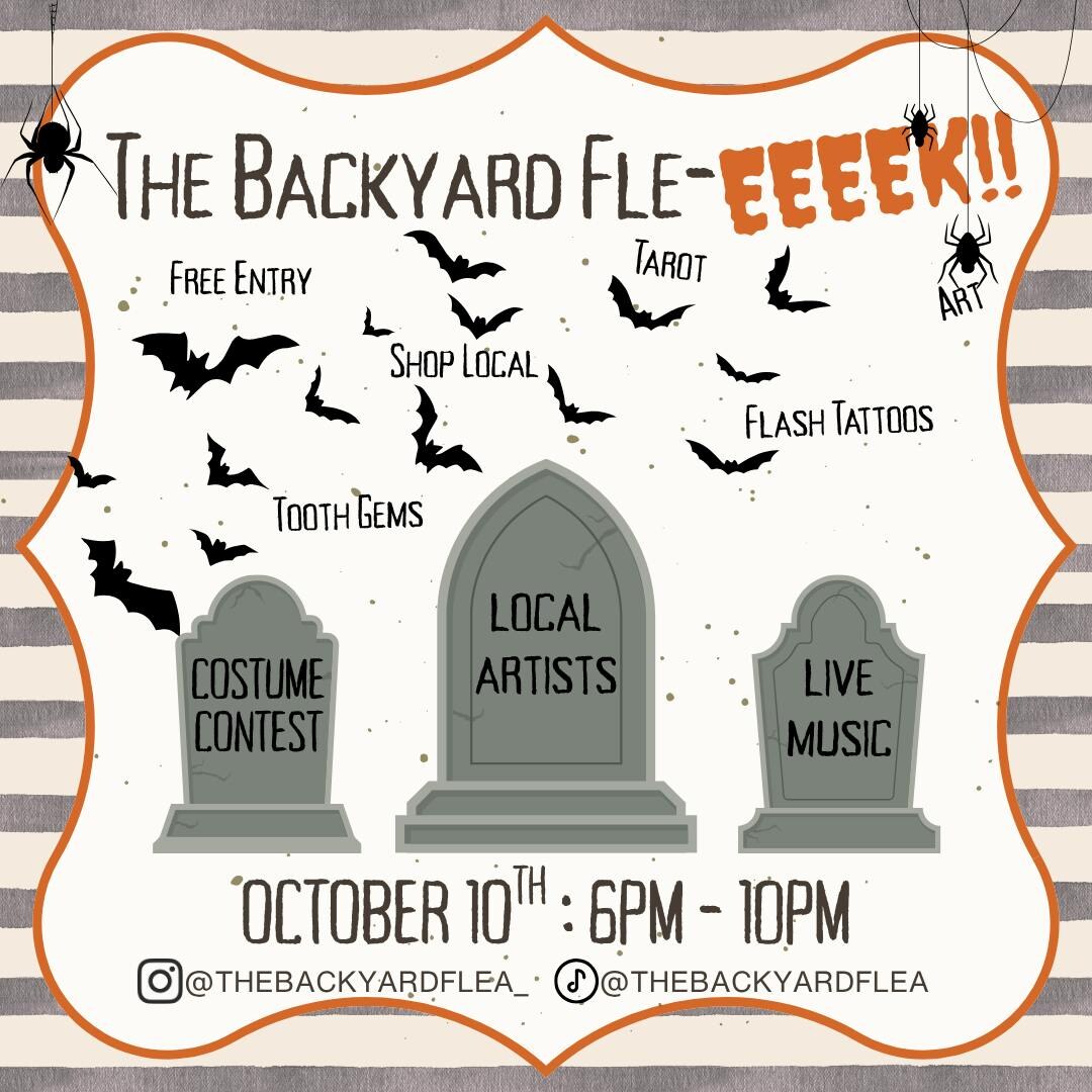 The Backyard Fle-EEEK! official event flyer