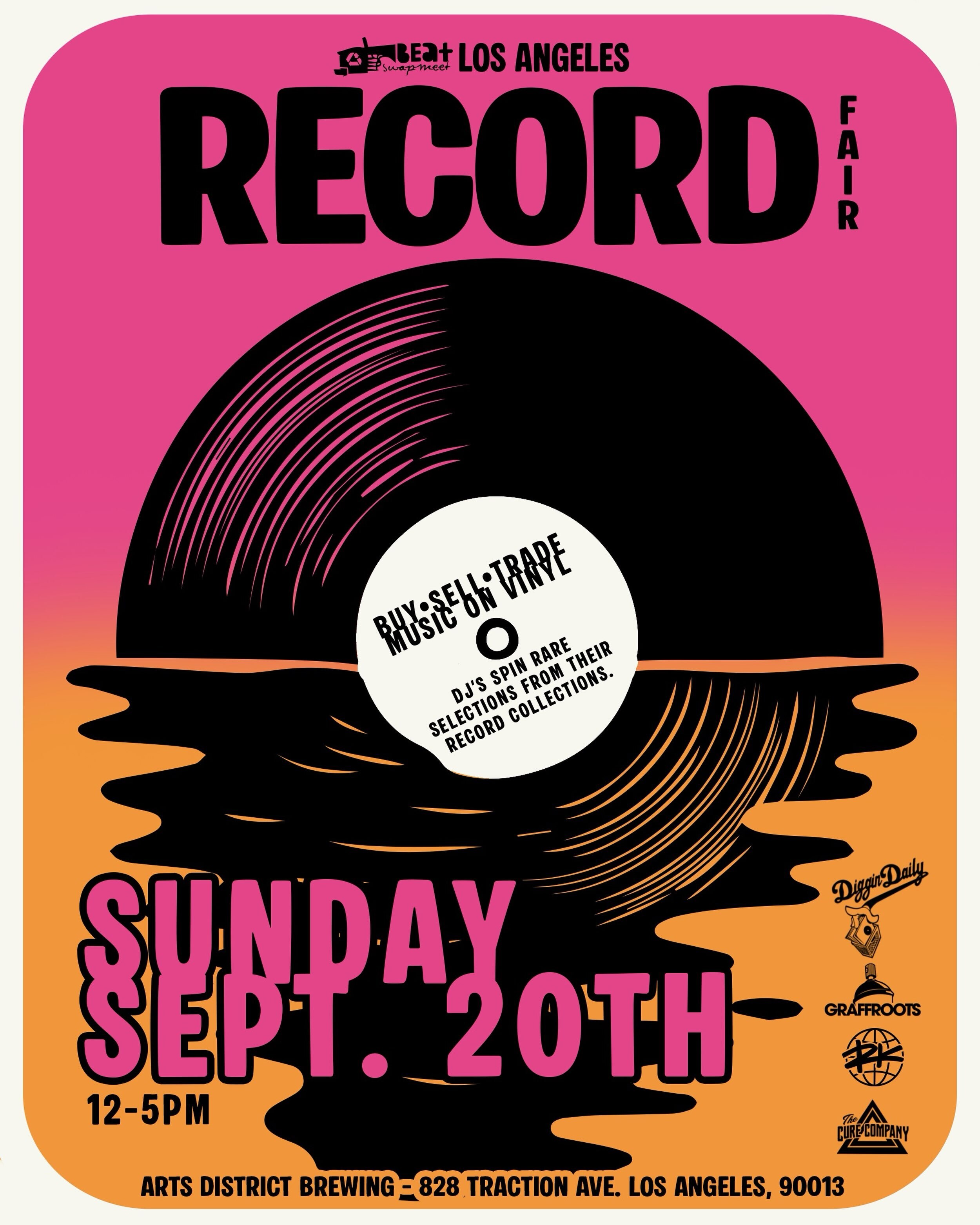 Los Angeles Record Fair September 20 flyer