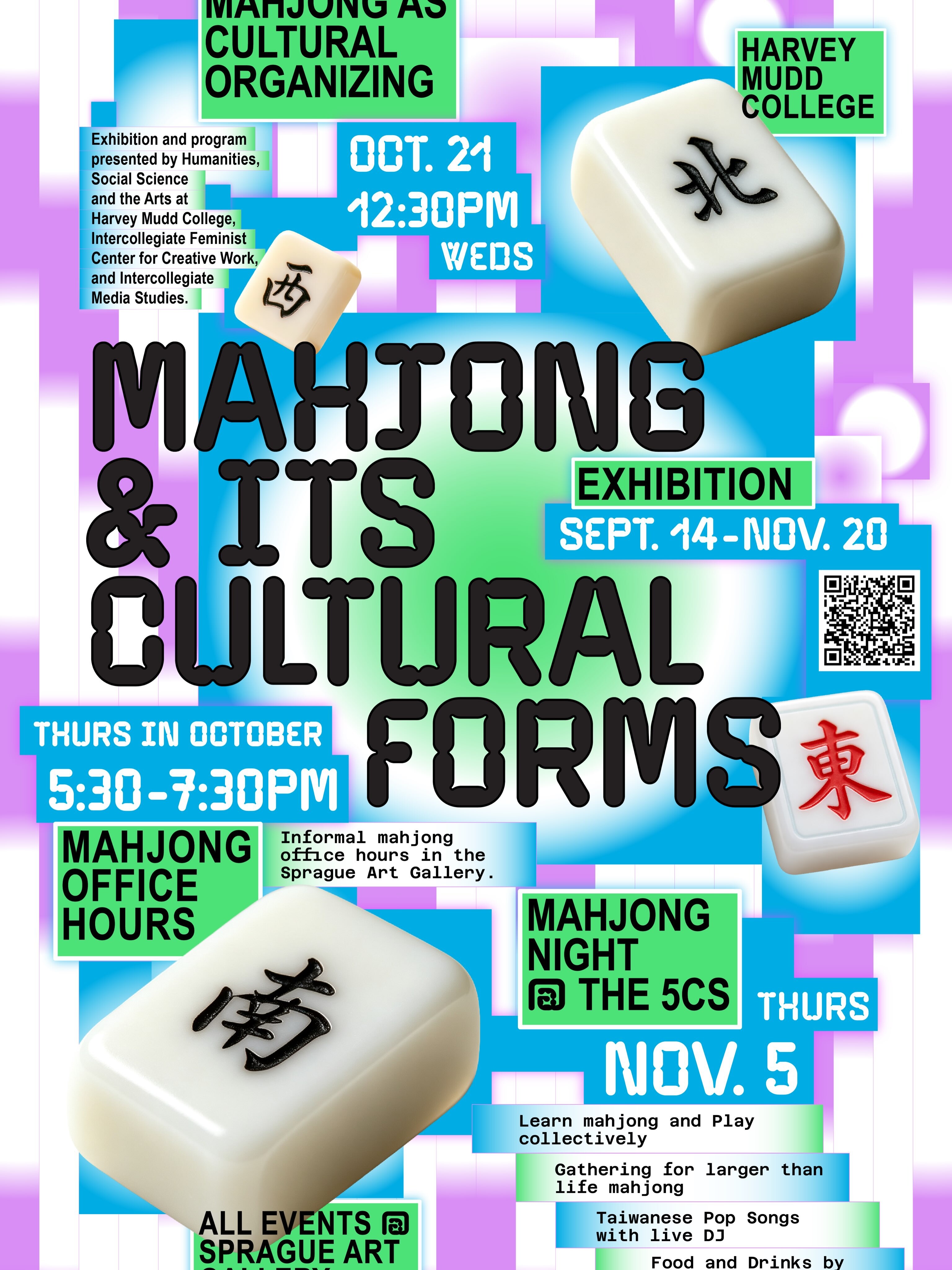 Mahjong and Its Cultural Forms program flyer
