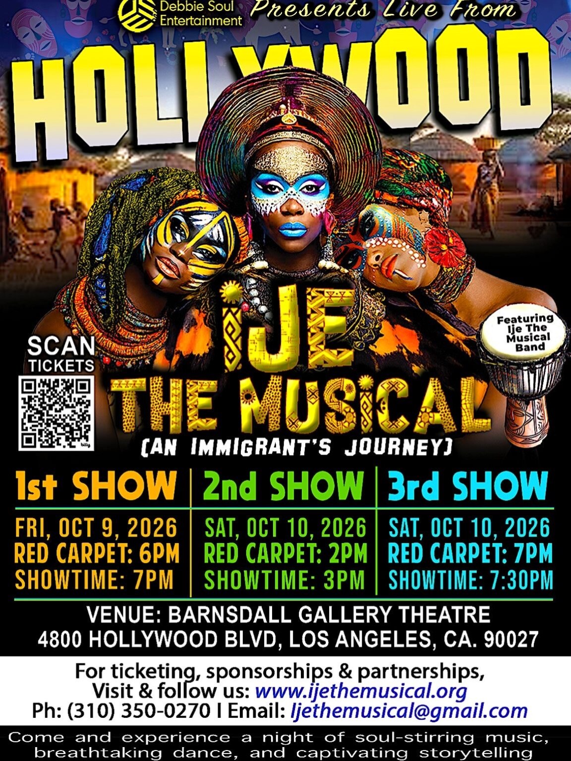 Ije The Musical — An Immigrant’s Journey flyer