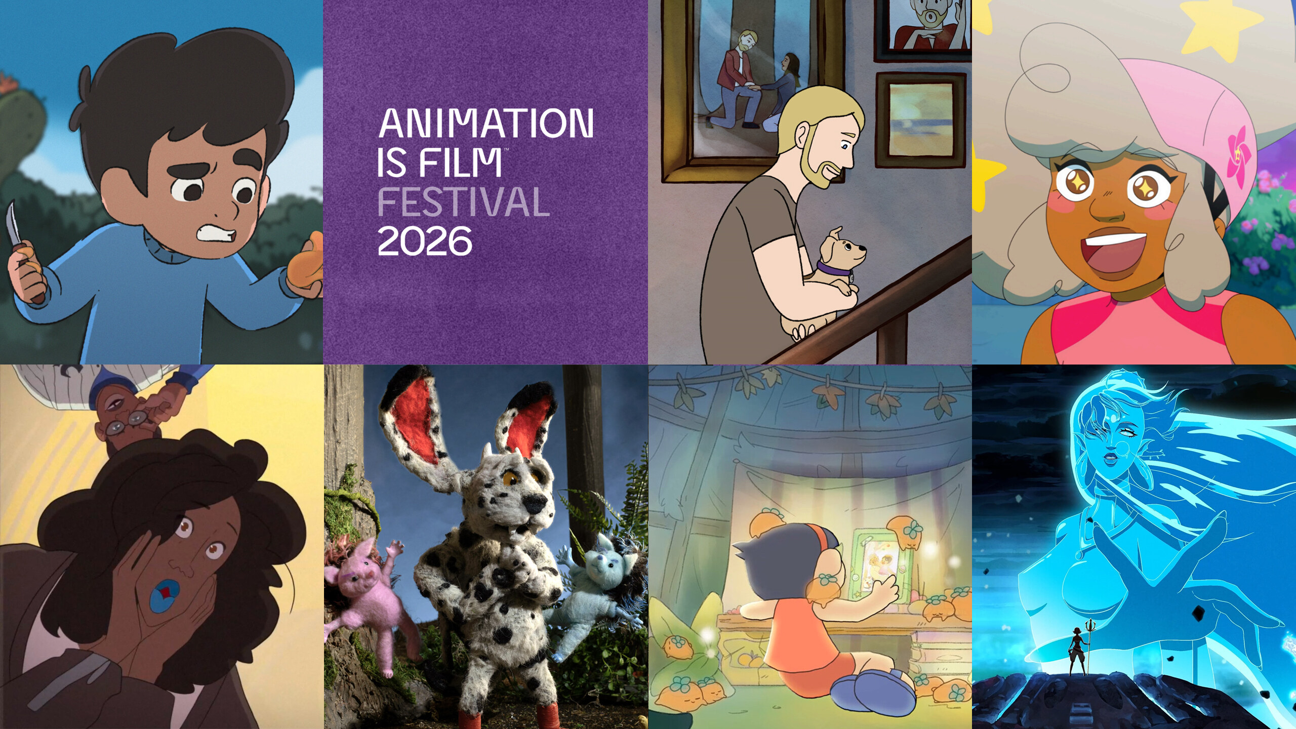 New Voices in Animation – Screening program artwork for Animation Is Film 2026 at TCL 6.