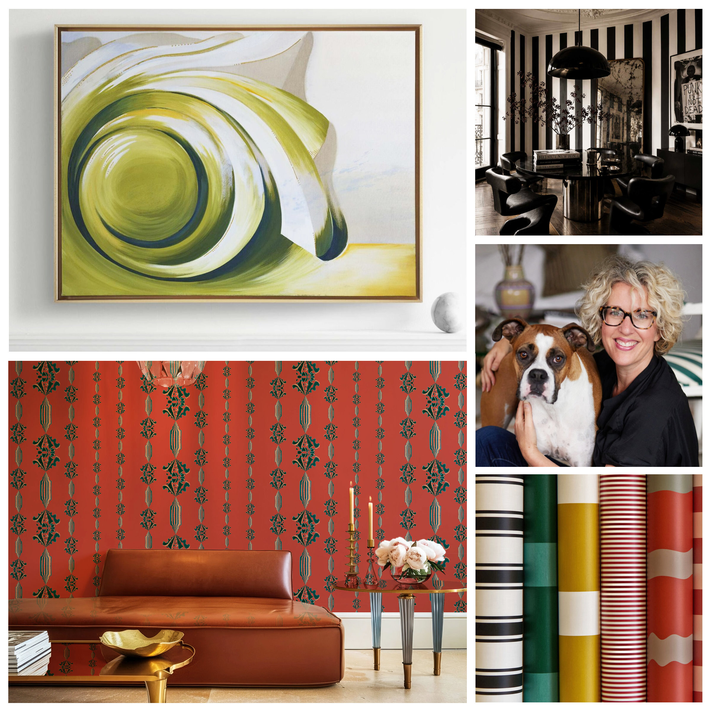 The Striped Wallpaper Studio | Pearl & Maude | Afternoon Tea event flyer