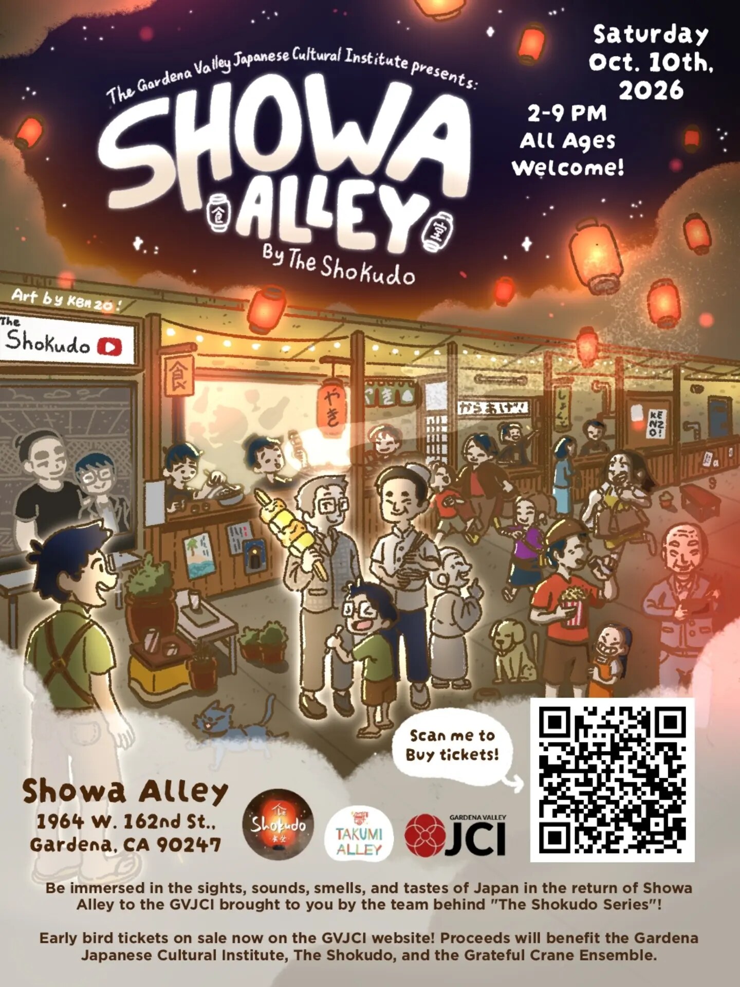 Showa Alley poster for the October event at GVJCI in Gardena