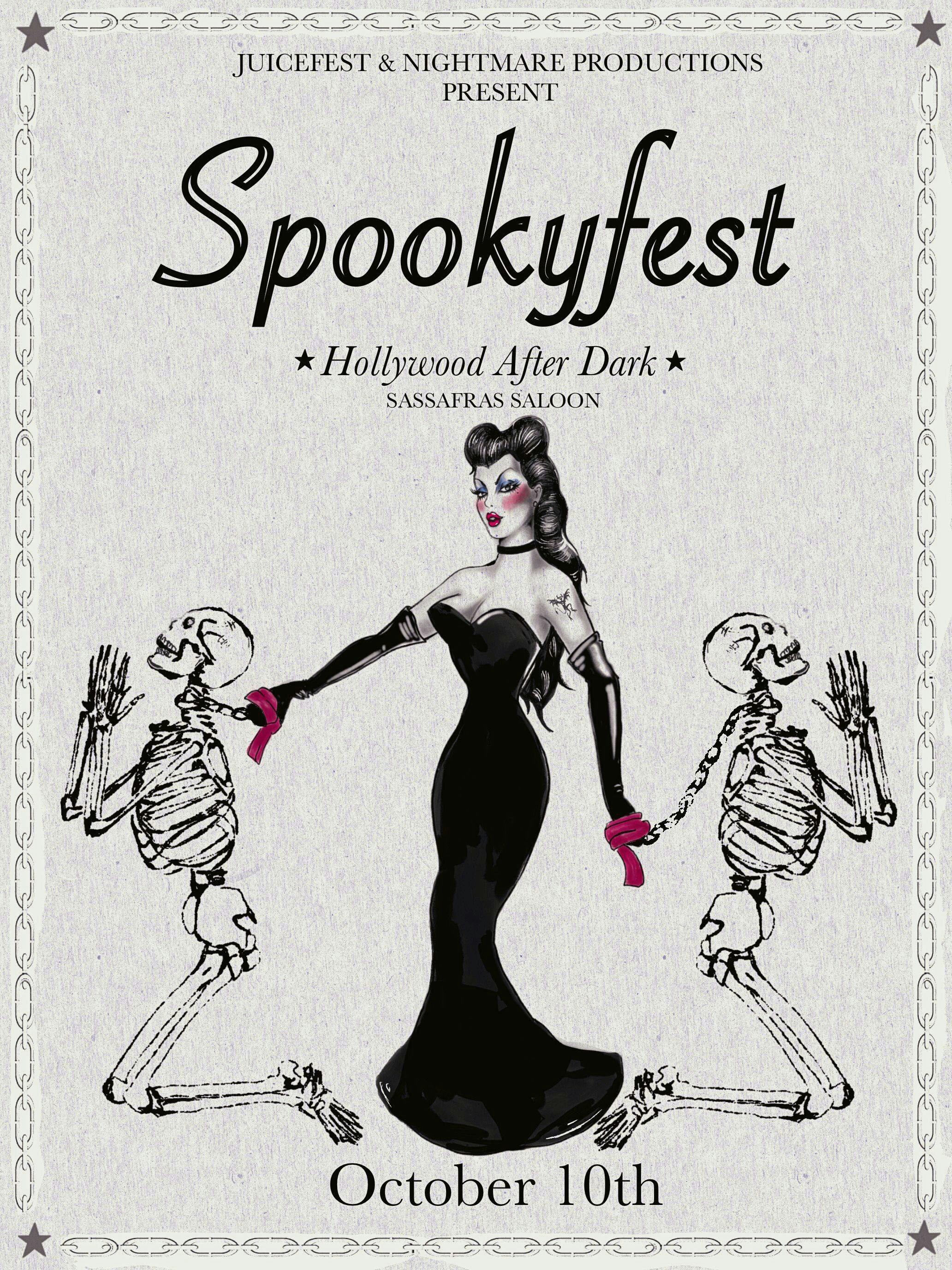 Spookyfest: Hollywood After Dark official event flyer