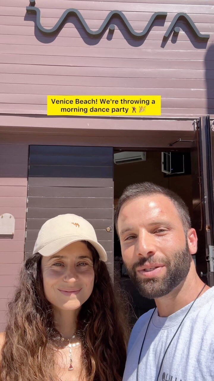 INARA Venice morning coffee and dance party announcement