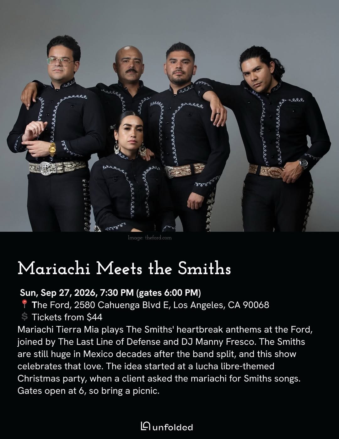 Mariachi Meets The Smiths event flyer