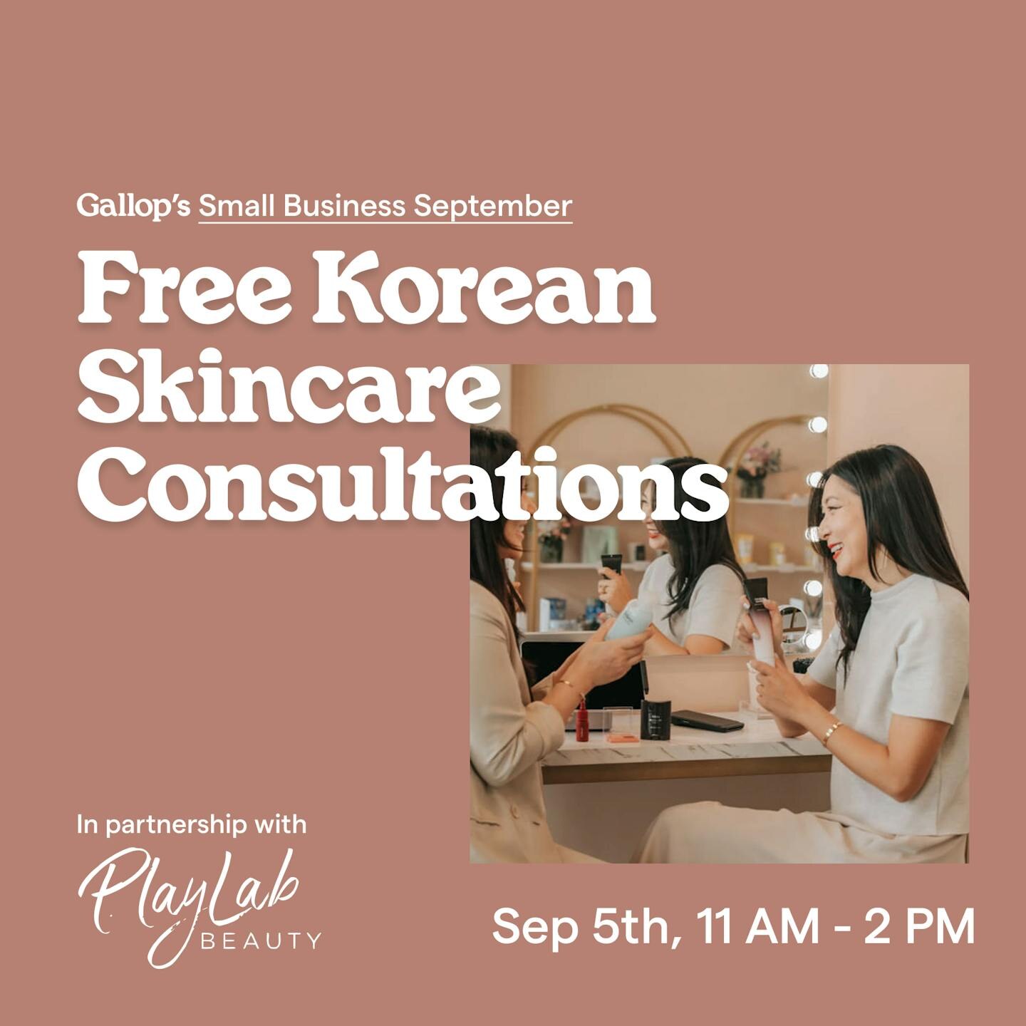 free korean skincare consultations event artwork