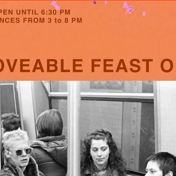 Black-and-white photograph for A Moveable Feast of No at the Getty Center