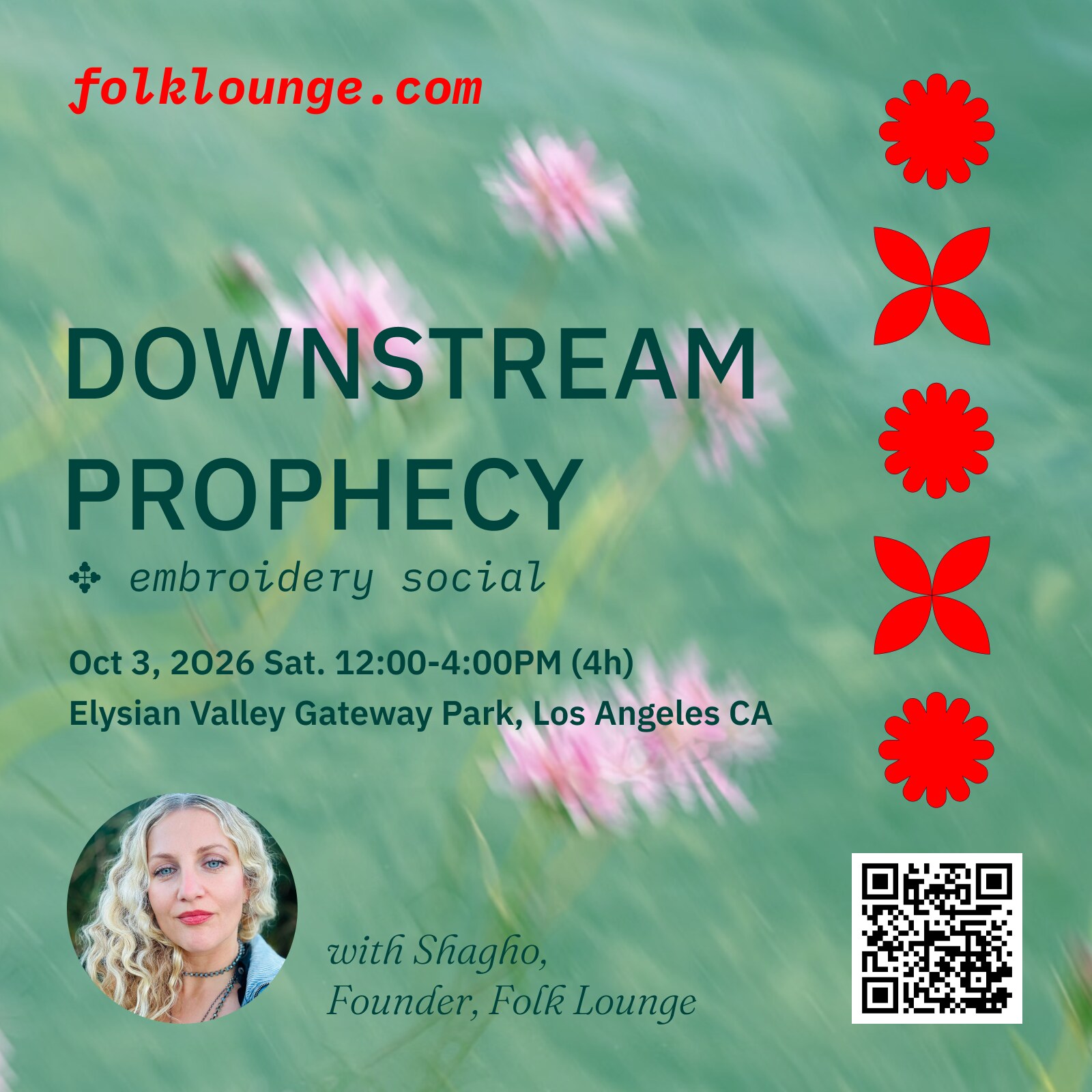 Folk Lounge ✥ Downstream Prophecy: What Serves The Current 🪡 On The LA River event flyer
