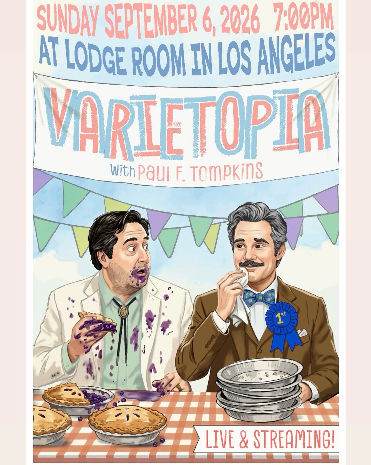Varietopia with Paul F. Tompkins flyer at Lodge Room