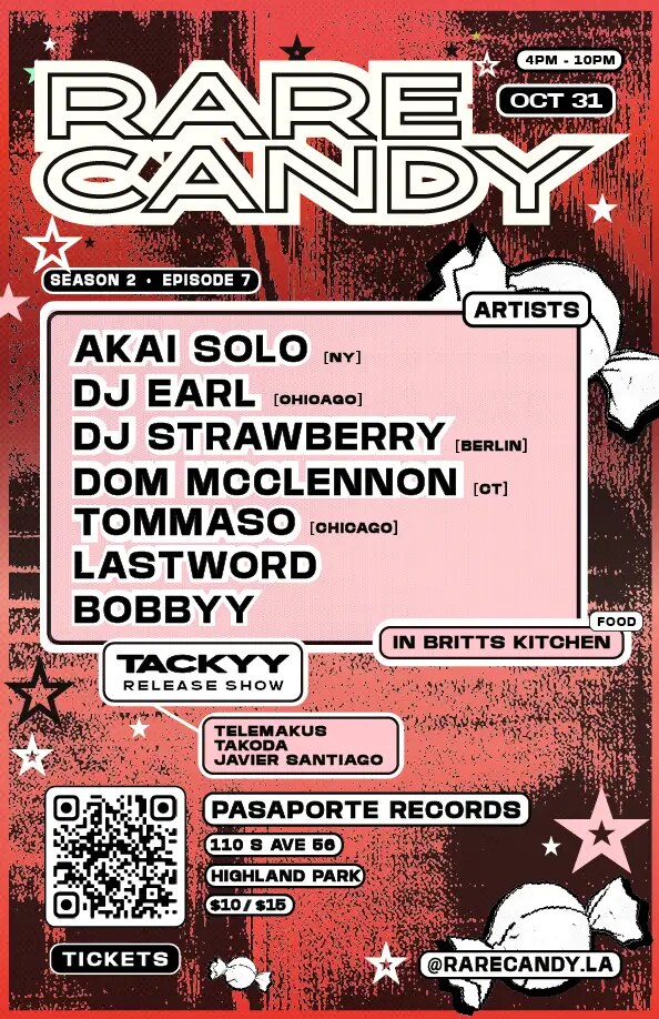 Rare Candy Episode 7 Halloween flyer