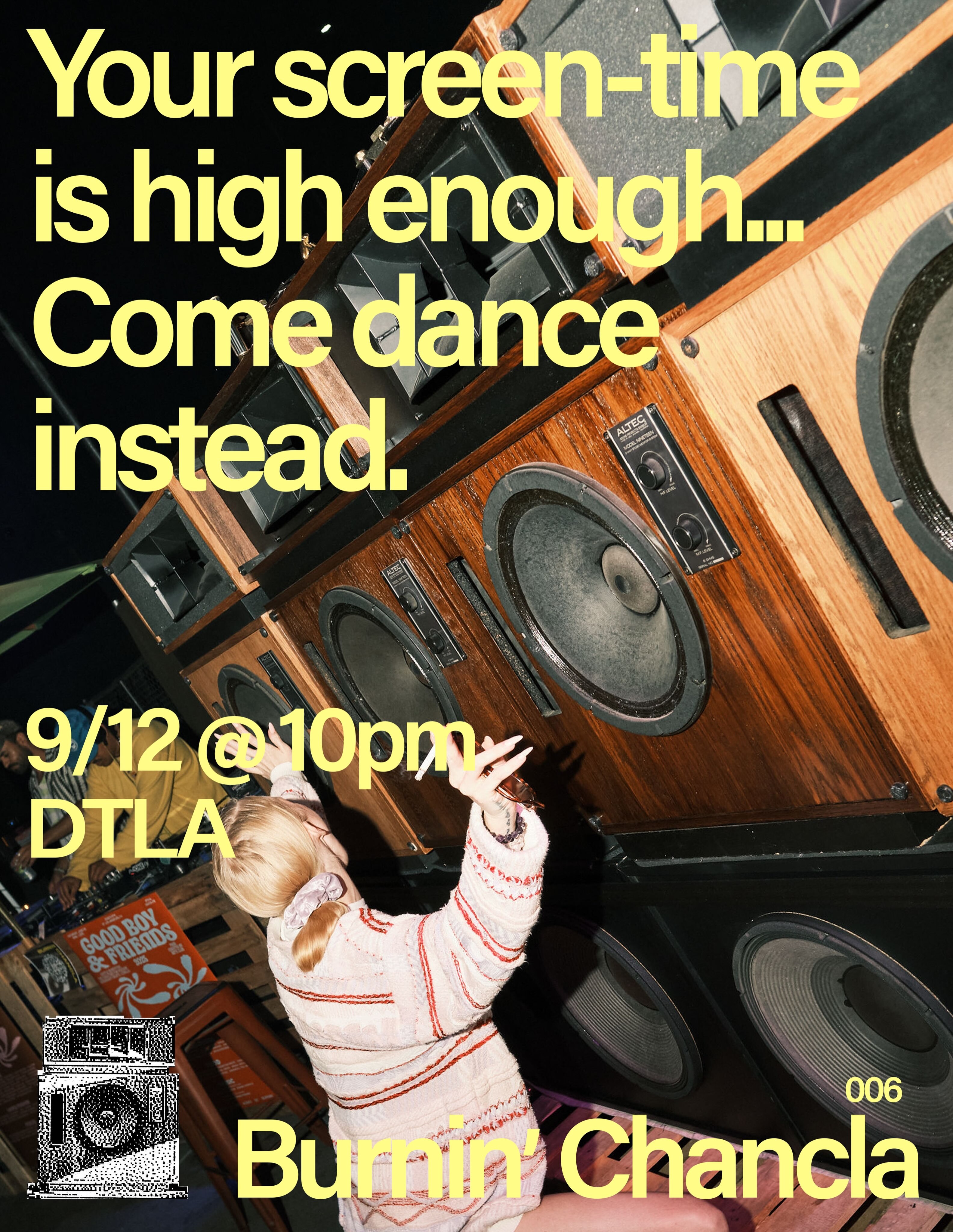 Burnin’ Chancla 006 (hi-fi all-vinyl dance night) source image.