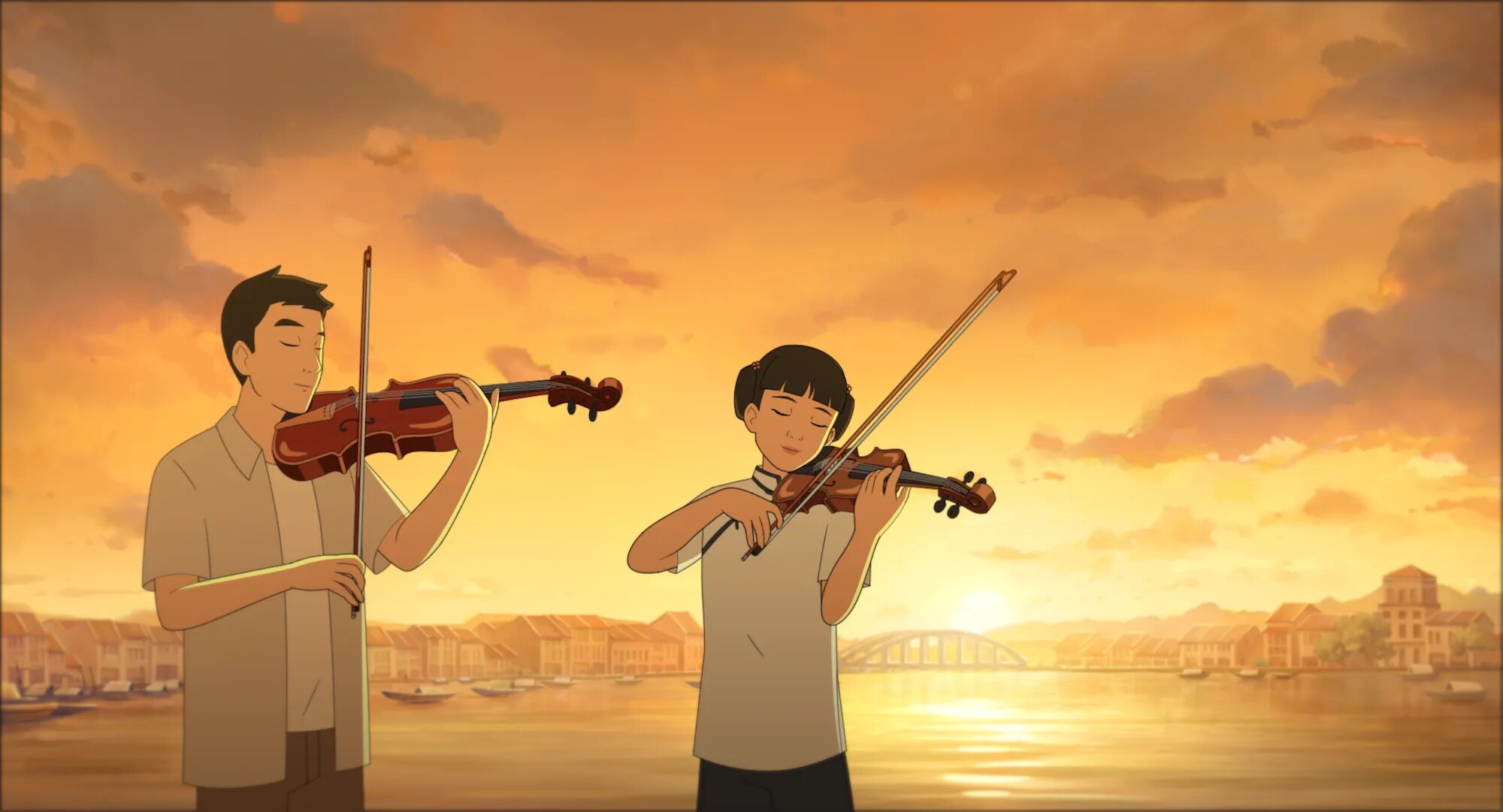 The Violinist – Screening program artwork for Animation Is Film 2026 at TCL 1.