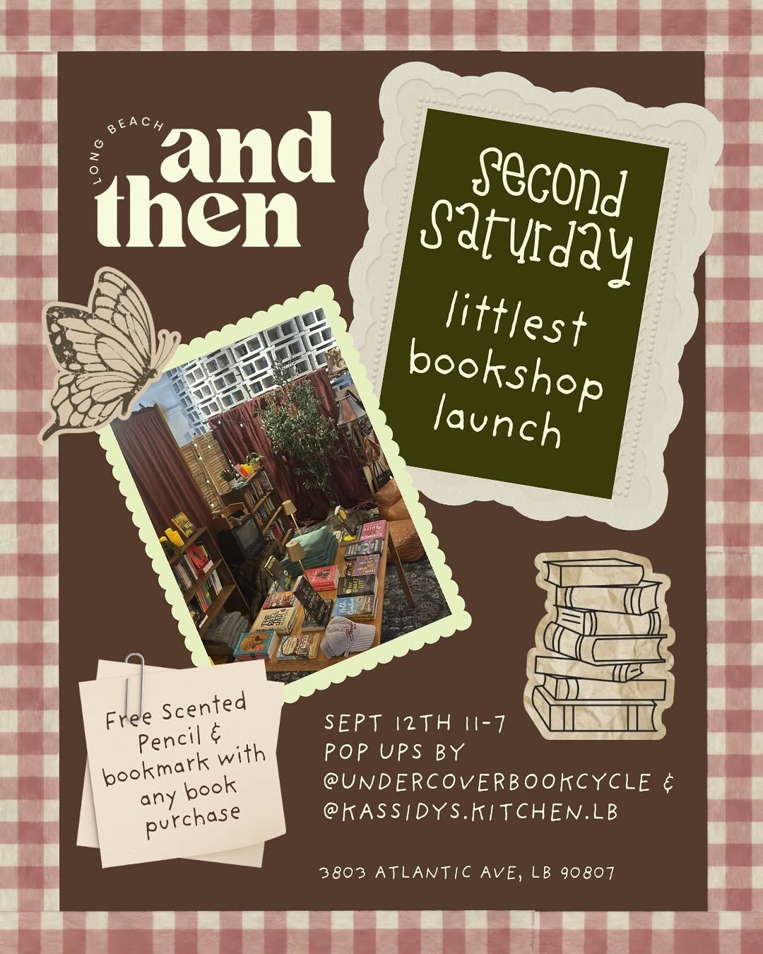 Second Saturday Littlest Bookshop launch flyer