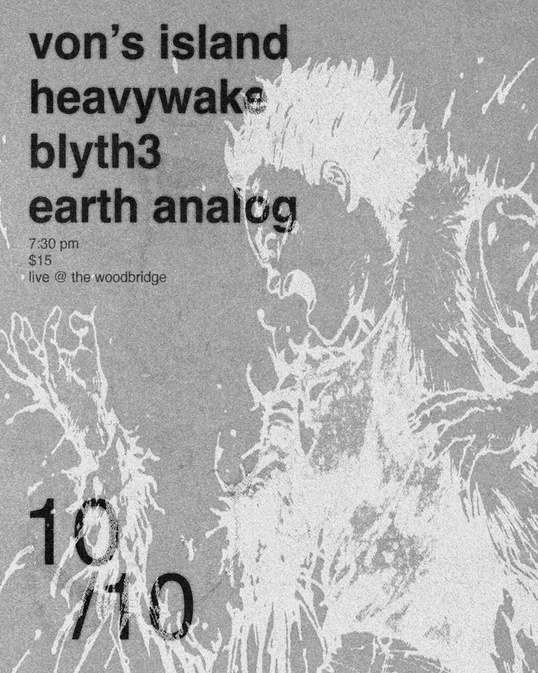 EARTH ANALOG @ THE WOODBRIDGE official event flyer