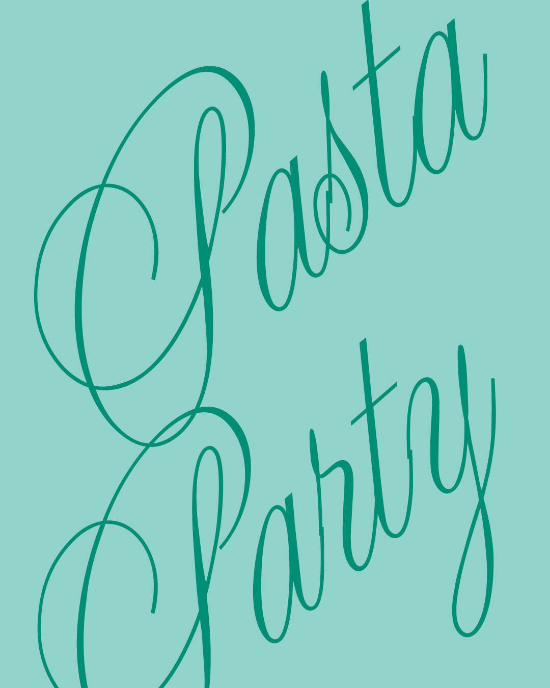 Marco Polo September Pasta Party menu listing a different pasta for every Wednesday
