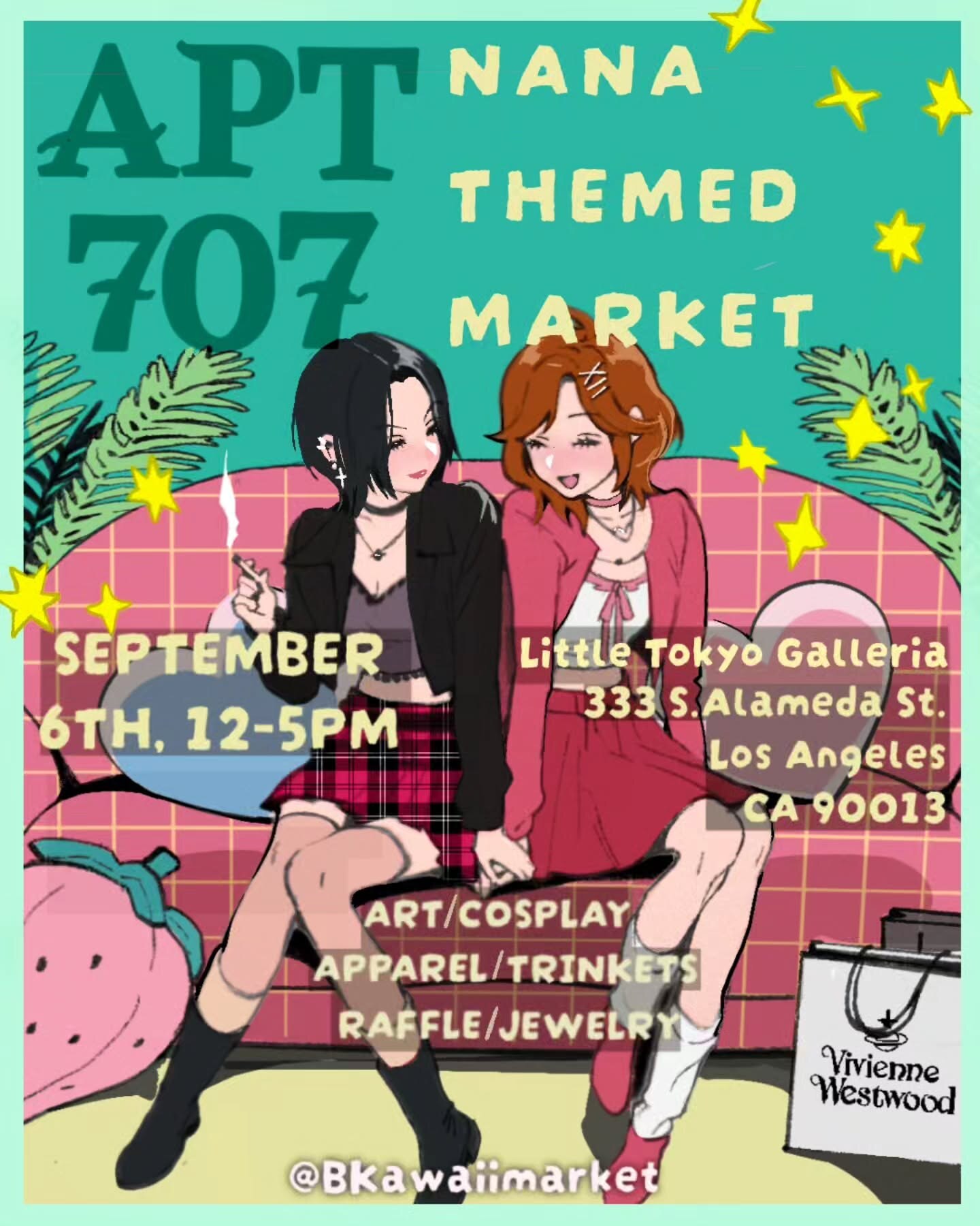 Apartment 707 NANA themed market flyer at Little Tokyo Galleria