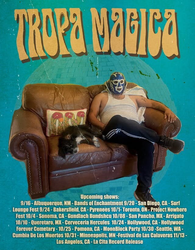 Tropa Magica 2026 tour flyer listing the November 13 La Cita record release