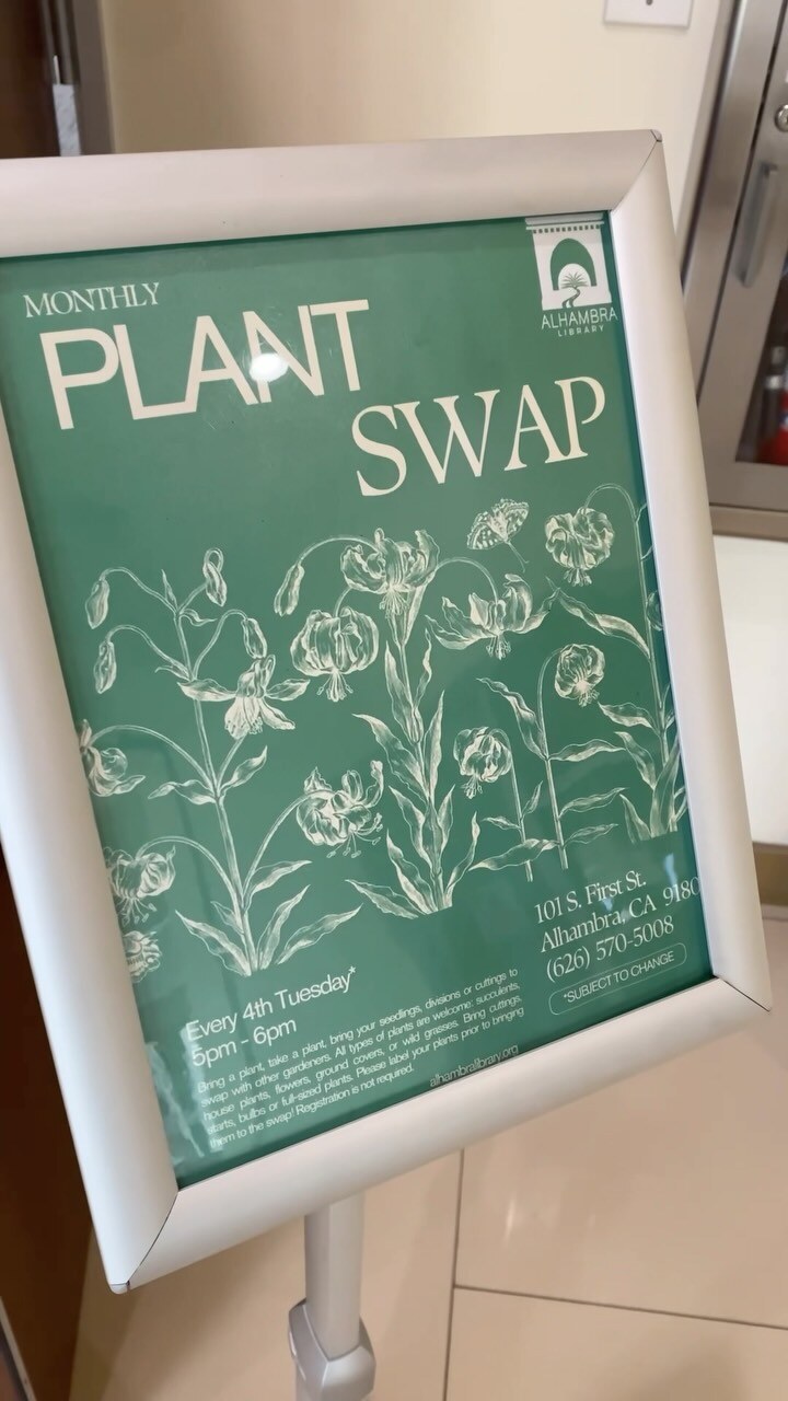 Fire-wise Gardening Workshop flyer at Alhambra Library