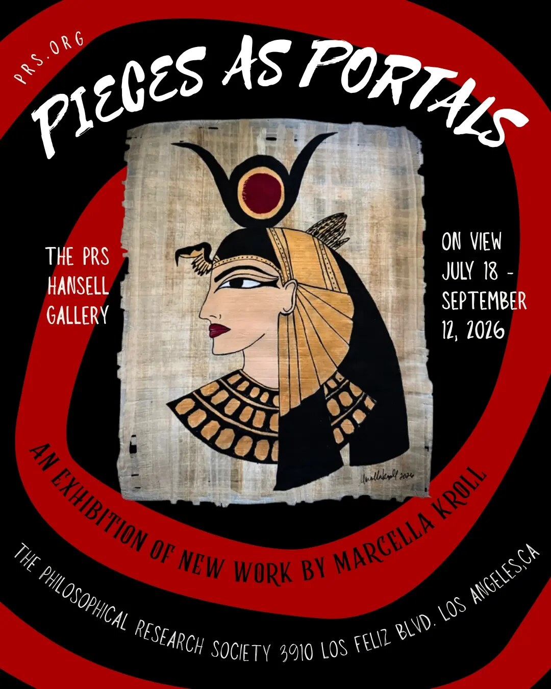 Pieces as Portals exhibition flyer