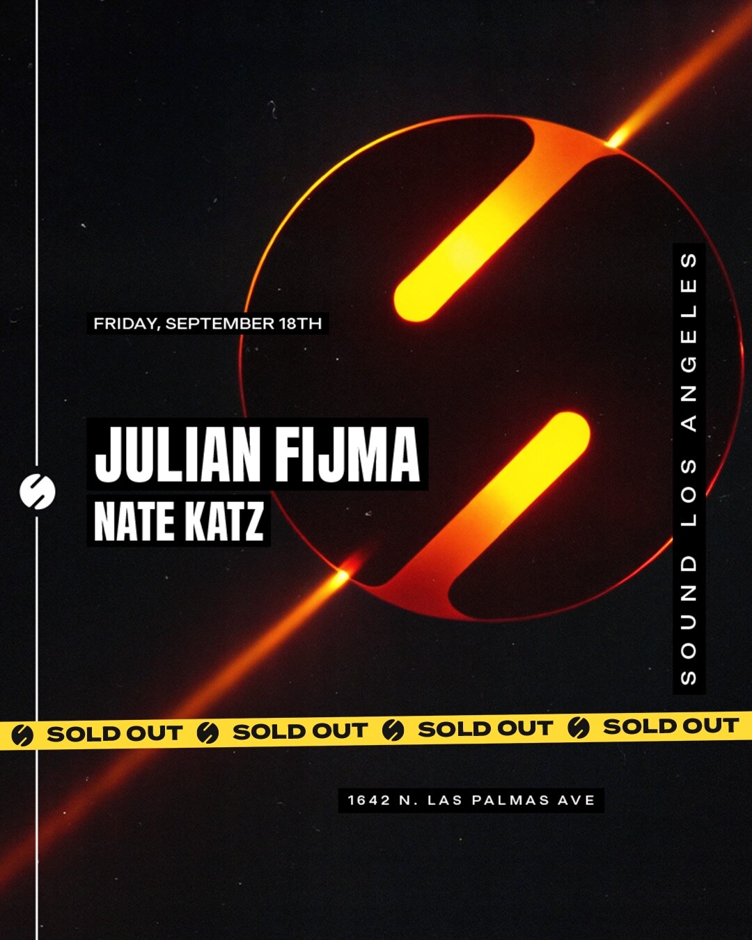 Julian Fijma and Nate Katz at Sound Nightclub flyer