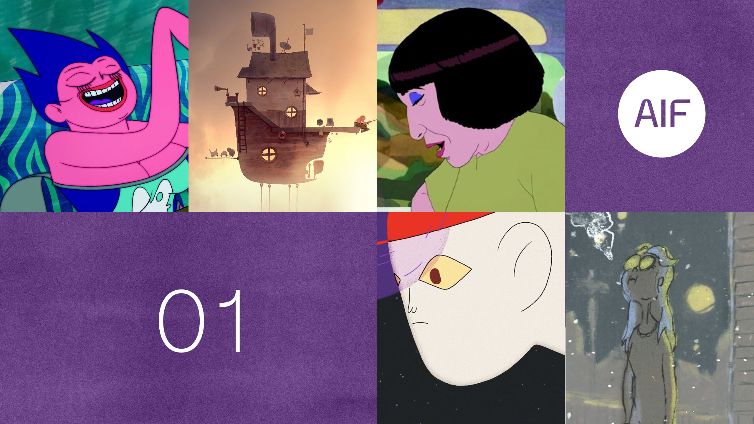 Short Films Program 01 – Screening program artwork for Animation Is Film 2026 at TCL 6.