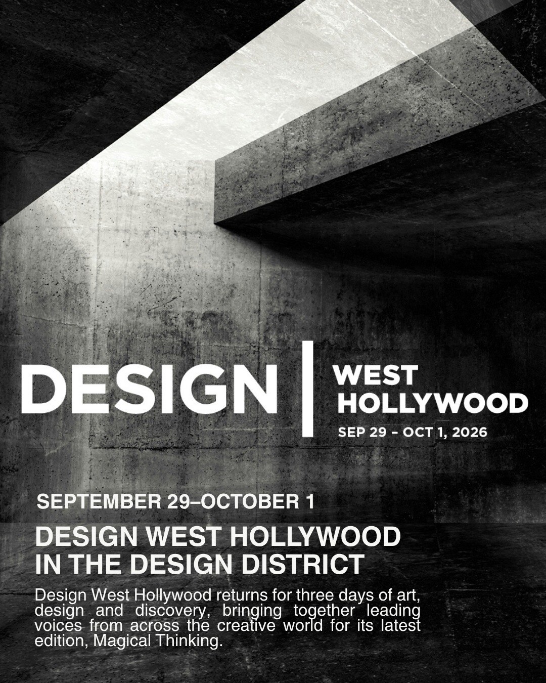 Design West Hollywood Magical Thinking announcement