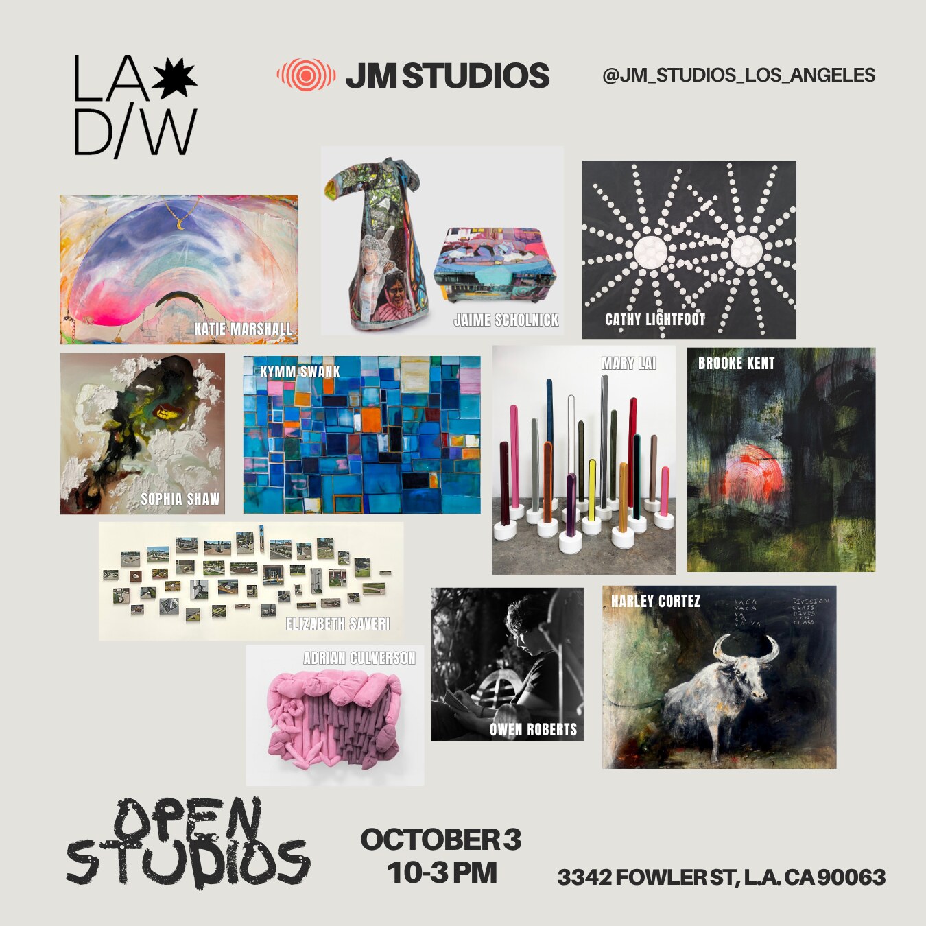 LADW Open Studios event flyer