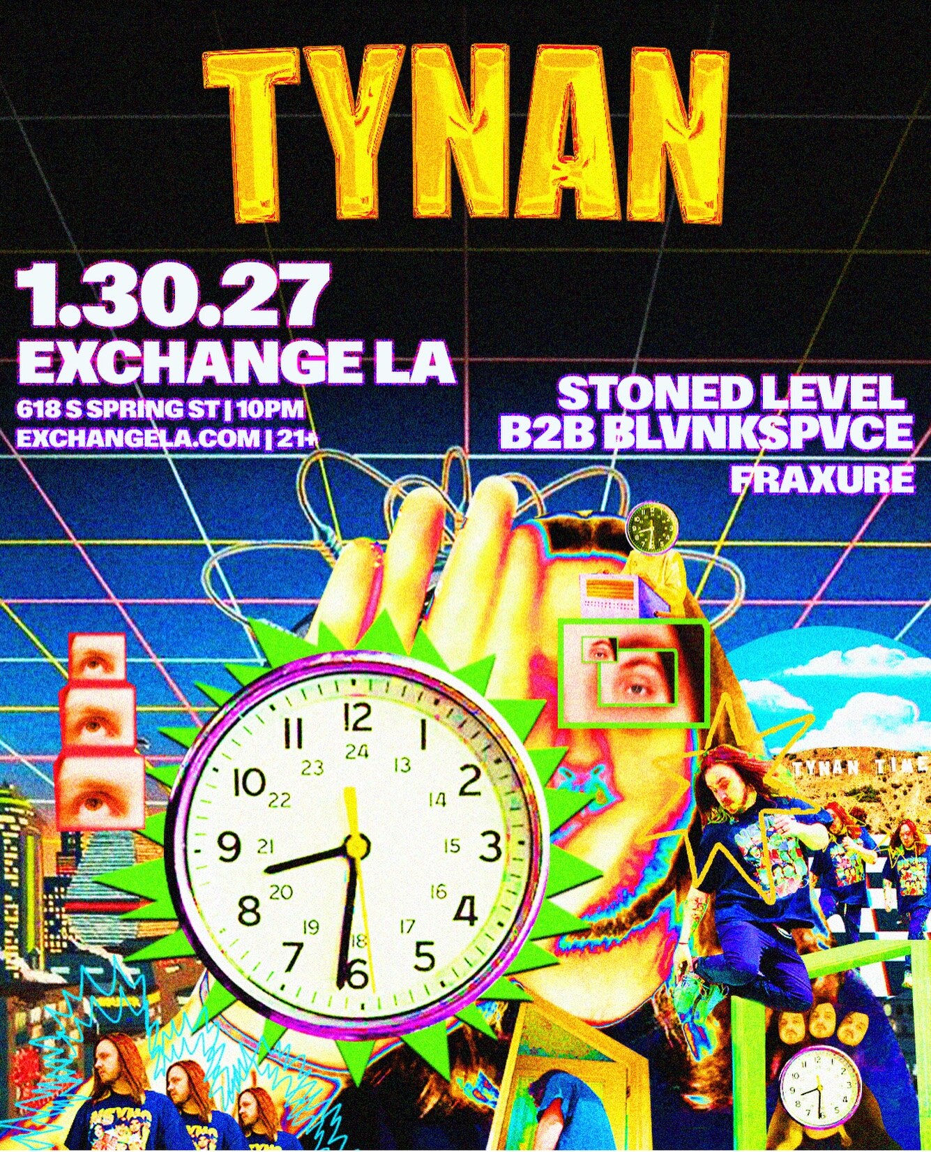 TYNAN at Exchange LA flyer for January 30, 2027.