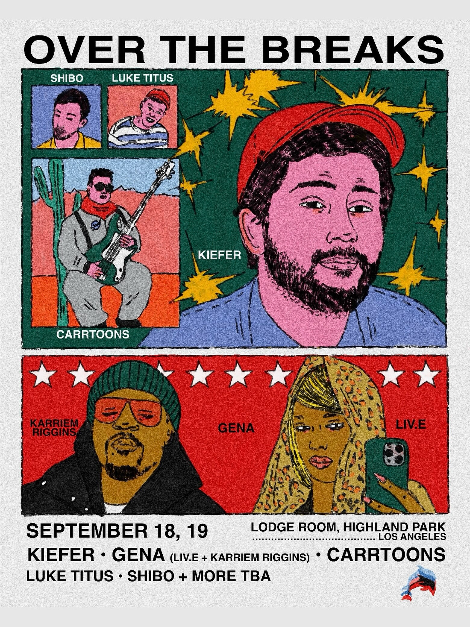 Over the Breaks two-night Lodge Room festival flyer