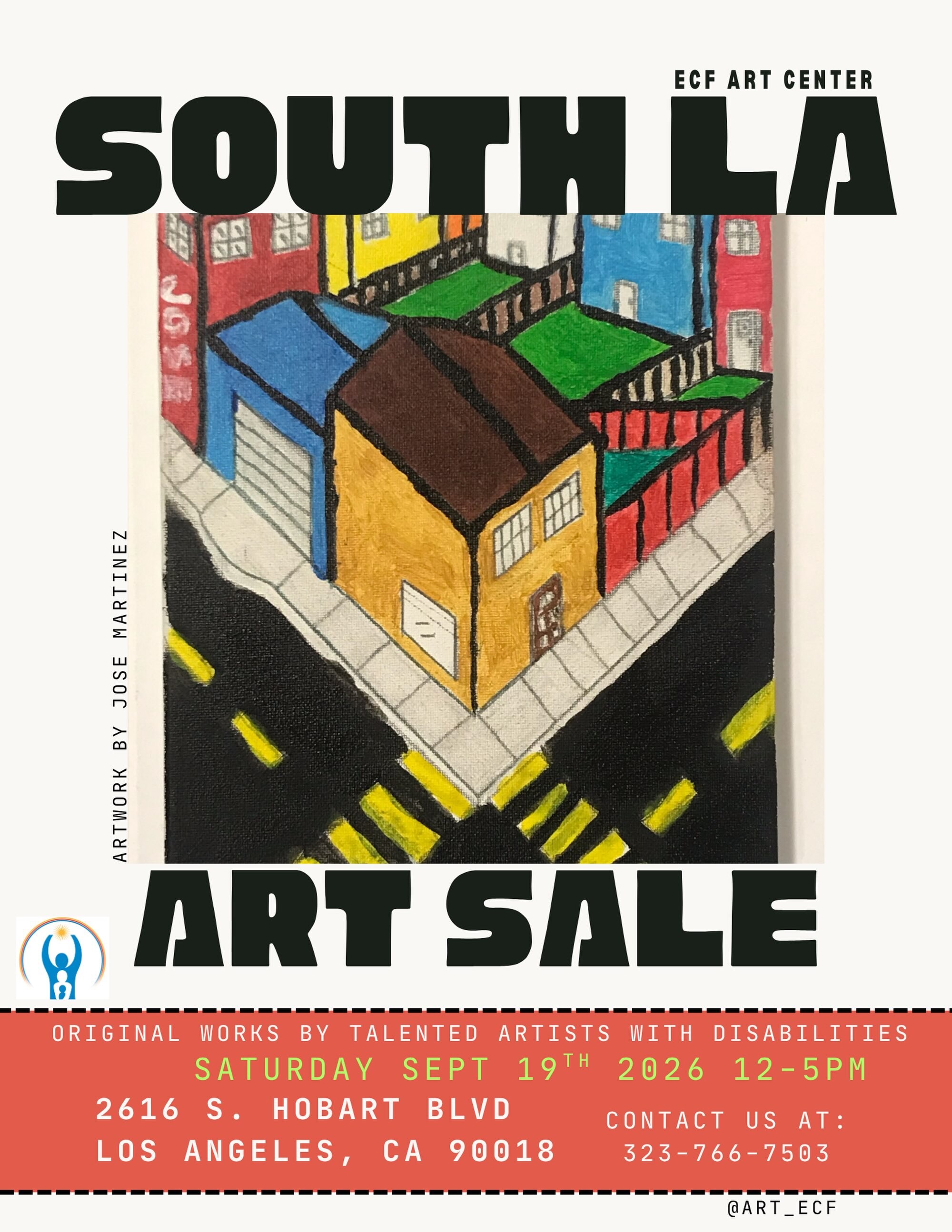 ECF Art Centers South LA Studio Sale flyer for September 19