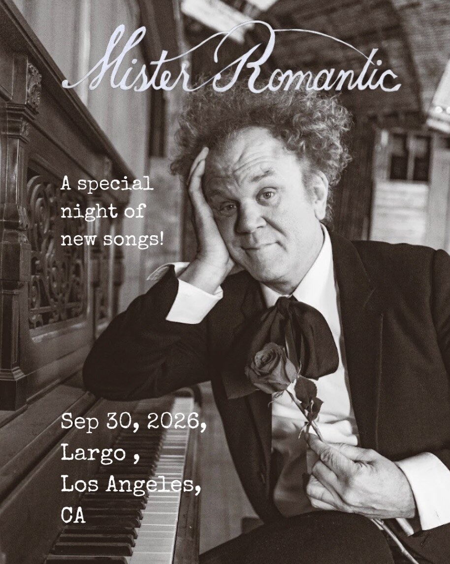 Poster portrait for John C. Reilly is Mister Romantic at Largo.