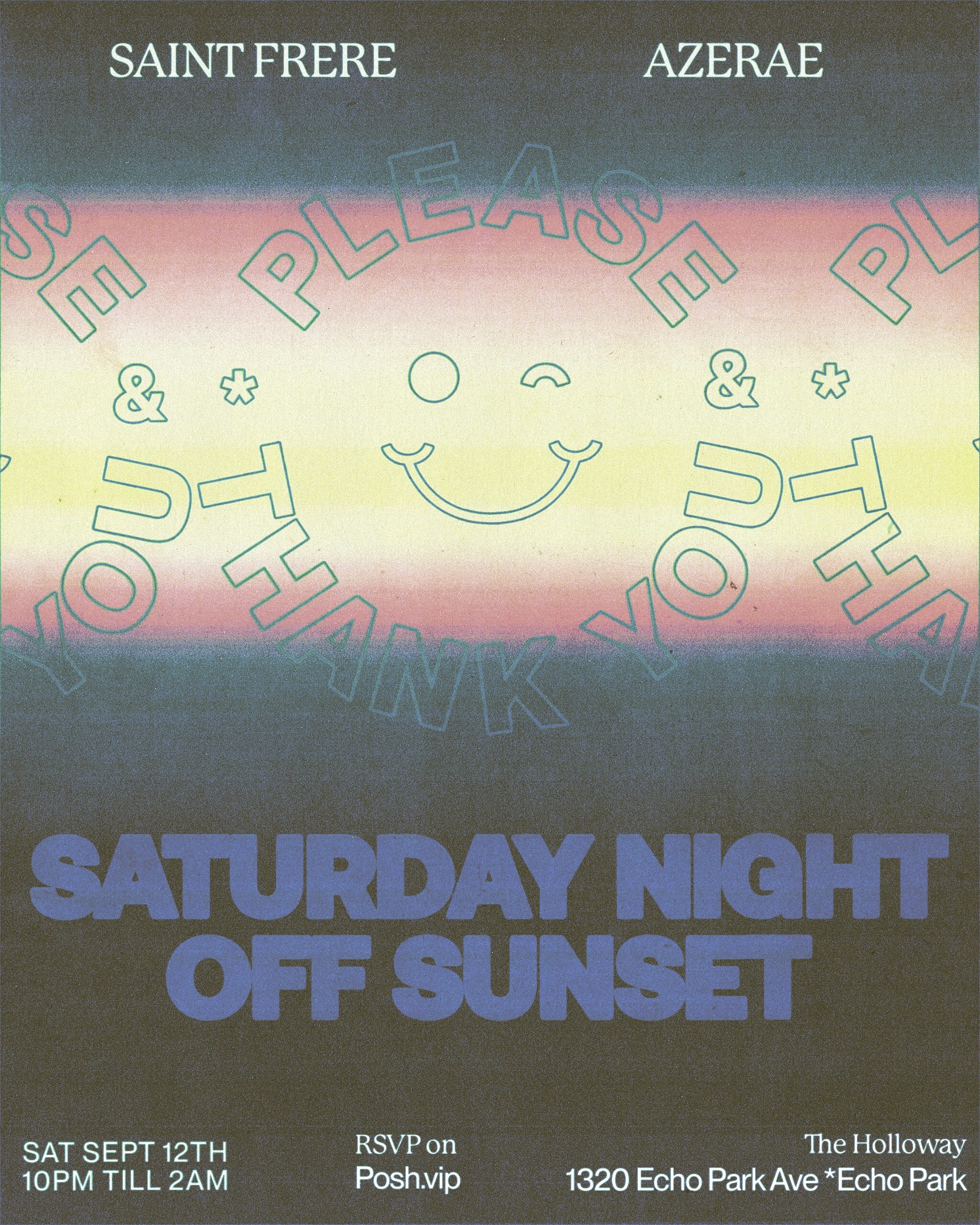 OFF SUNSET DJ night flyer at The Holloway