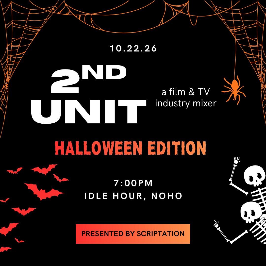2nd Unit: A Film & TV mixer - Halloween Edition official event flyer