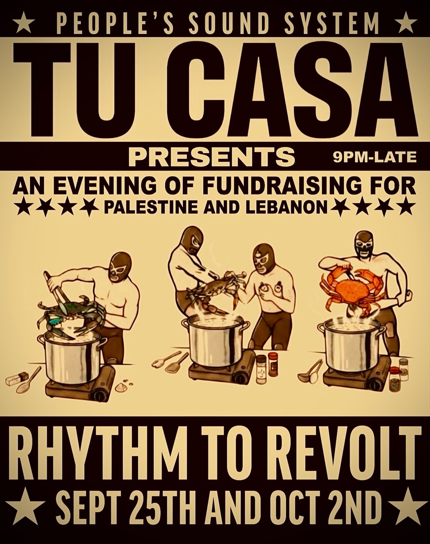 Rhythm 2 Revolt Weekend 2 flyer for the October 2 Tu Casa fundraiser in downtown Los Angeles.
