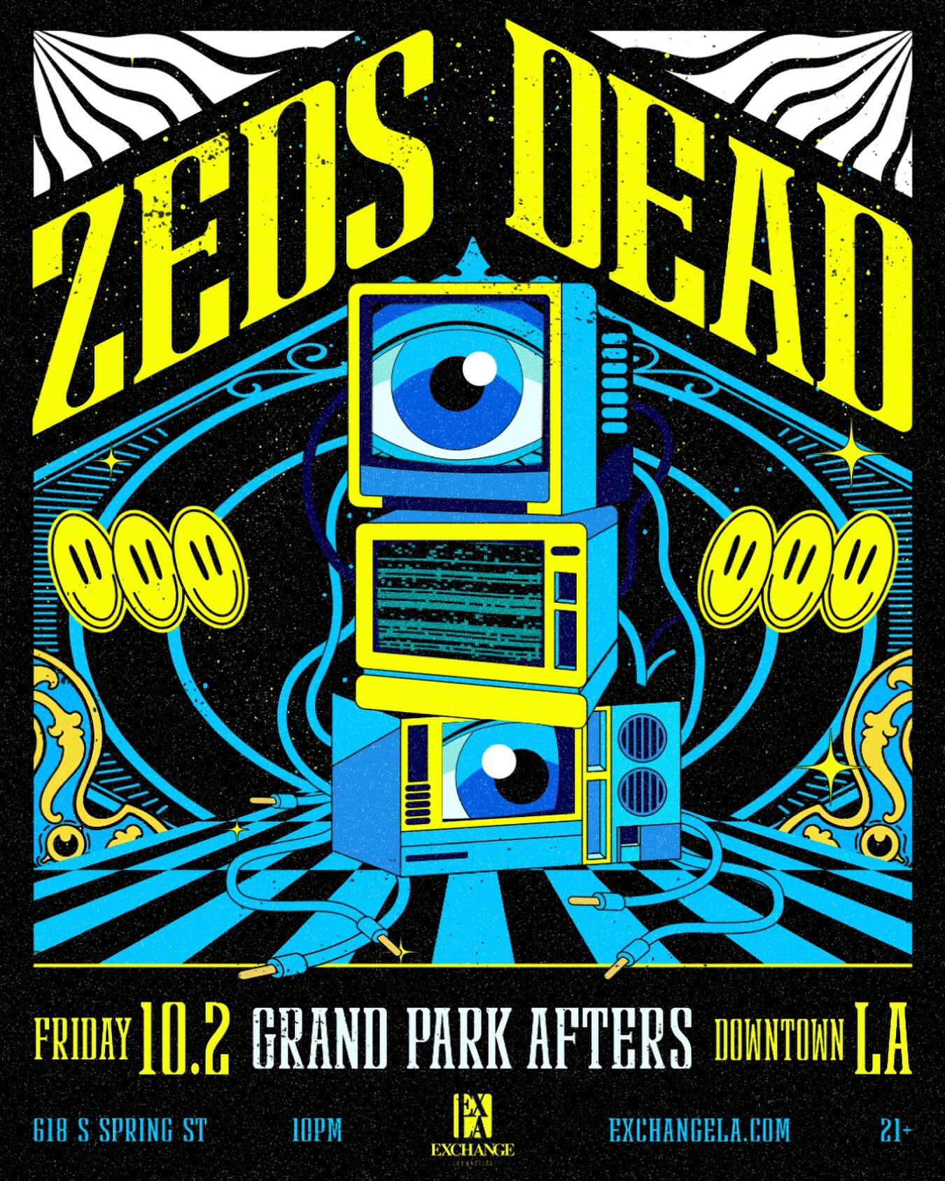 Zeds Dead Grand Park afterparty at Exchange LA flyer