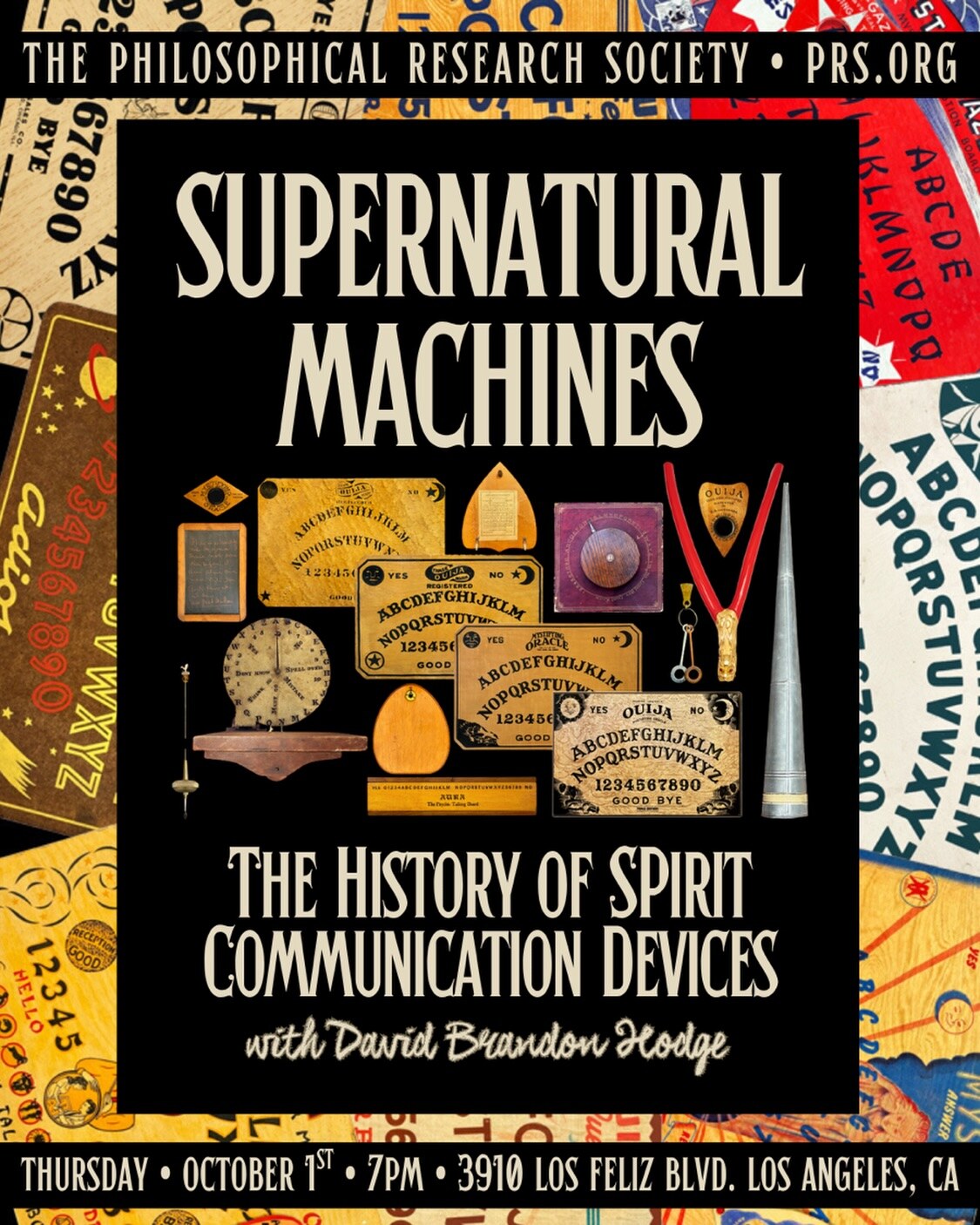 Supernatural Machines spirit communication devices flyer